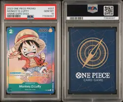 PSA 10 Monkey D. Luffy P-037 One Piece Card Game EN Regular Promo AX 2023 - Image 3