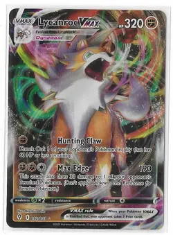 Lycanroc VMAX 092/203 Pokemon Evolving Skies Sword Shield Ultra Rare Card NM - Image 1