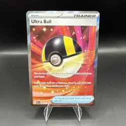 Pokemon TCG Ultra Ball Full Art Trainer-Item Holo Card 264/217 - Image 1