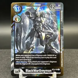 BlackWarGreymon BT2-112 SEC Alt Art Digimon Card - Image 1