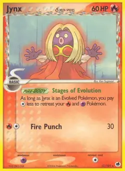Jynx (Delta Species) 17/101 Rare Dragon Frontiers Pokemon Card - Image 1
