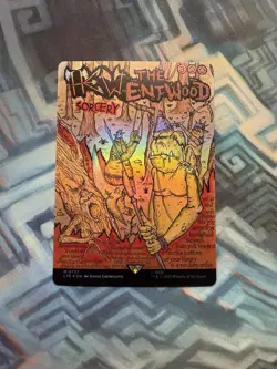 MTG Borderless Poster Foil Hew the Entwood EX/LP+ Universes Beyond: LotR - Image 2