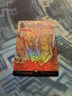 MTG Borderless Poster Foil Hew the Entwood EX/LP+ Universes Beyond: LotR - Image 3