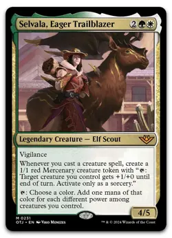 Selvala, Eager Trailblazer #231 (NM) Thunder Junction OTJ Magic MTG - Image 1
