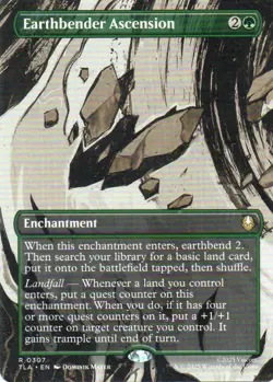 MTG: Avatar: The Last Airbender: Borderless Earthbender Ascension: LP Condition - Image 1