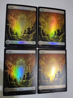 MTG 4X FOIL DUSKMOURN PLAINS LANDS ART SET EX-MINT FREE SHIPPING!!! - Image 1