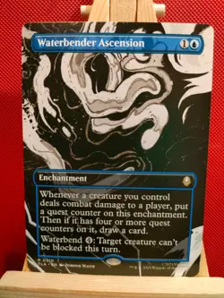 Waterbender Ascension (Borderless) - Avatar: the Last Airbender - NM - MTG - Image 1