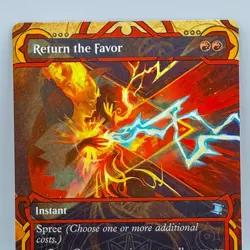 MTG Return the Favor 0047 Outlaws of Thunder Junction Showcase Borderless Red - Image 1