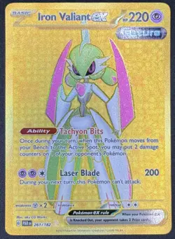 Iron Valiant ex 261/182 Pokemon TCG SV04: Paradox Rift Hyper Rare Near Mint - Image 1