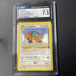 Pokemon English Dragonite 5 1999 Black Star Promos CGC 7.5 Movie Promo CGC - Image 1