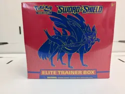 Pokemon TCG Zacian Sword and Shield ETB Elite Trainer Box New Factory Sealed - Image 1