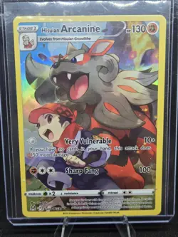 Pokemon TCG Hisuian Arcanine TG08/TG30 Lost Origin Ultra Rare Holo English - Image 1