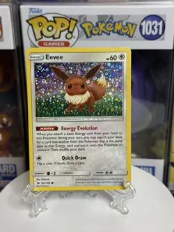 Pokemon TCG Eevee 101/149 Cosmos Holo Promo Card Sun & Moon Base Set Exclusive - Image 1
