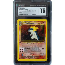 Typhlosion #18/111 Neo Genesis 1st Edition Holo CGC 10 Pokemon Card *AE - Image 1