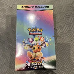 Pokemon TCG: Prismatic Evolutions Booster Bundle Display Case | New & Sealed - Image 1