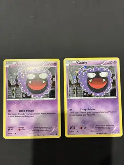 Pokemon TCG Gastly XY132 Holo Black Star Promo Both LP - Image 1