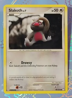 Slakoth 99/123 Mysterious Treasures Pokemon Card NM+ - Image 1