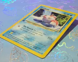 Goldeen 45/64 Neo Revelation 1st Edition Yuka Morii Clay Art Pokemon Card MP - Image 3