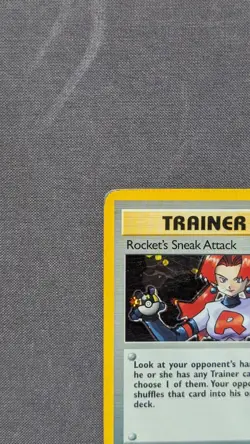 Pokemon TCG Rocket's Sneak Attack Team Rocket 16/82 Holo Rare Card - Image 3