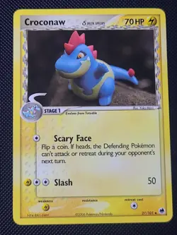Croconaw 27/101 Uncommon Dragon Frontiers Pokemon NM - Image 1