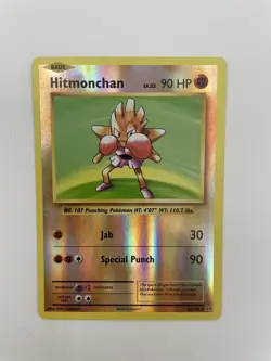 Hitmonchan 62/108 Reverse Holo Rare Evolutions NM-Mint Pokemon Card - Image 1