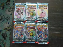 6x Pokemon Journey Together Booster Pack Lot Sealed! Unsearched! NEW! - Image 1
