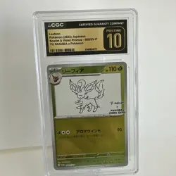 Nintendo Pokemon Leafeon Japanese Promo Sv-P Yu Nagaba CGC Pristine 10 068/SV-P - Image 1