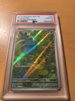 2023 Pokemon MEW English Bulbasaur Illustration Rare PSA 10 - Image 1