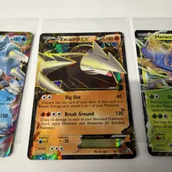 Pokemon EX Card Lot of 3 Kyurem EX Excadrill EX Heracross EX Holo - Image 3