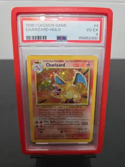 Pokemon TCG Charizard 4/102 Holo Base Set 1999 Vintage WOTC PSA 4 - Image 1