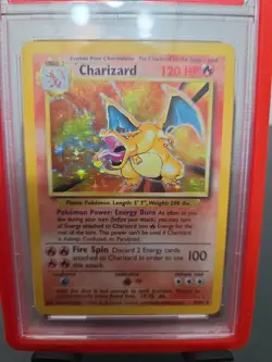 Pokemon TCG Charizard 4/102 Holo Base Set 1999 Vintage WOTC PSA 4 - Image 2