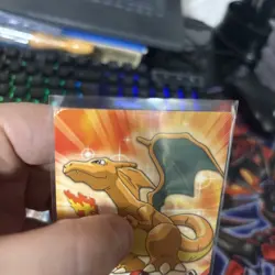 Pokemon Charizard #06 Topps Black Logo Card 1999 - Image 3