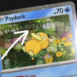 DOUBLE SWIRL 🌀💫 Psyduck 007 Mega Cosmos Holo Promo Nintendo Pokemon Card - Image 1