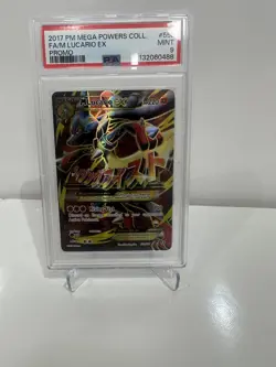PSA 9 Pokemon - M Lucario ex 55a/111 - XY Mega Powers Collection Promo - Image 1