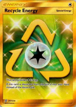 Pokemon TCG Unified Minds Recycle Energy - 257/236 - Secret Rare NM (SKU 1-4) - Image 1