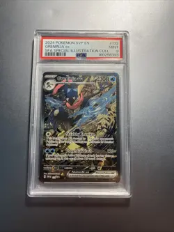 2024 Pokemon SVP EN Greninja EX 132 PSA 9 Special art illustration - Image 1