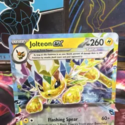 Pokemon TCG Jolteon ex 030/131 Prismatic Evolutions Tera DR Holo EN 260HP - Image 2