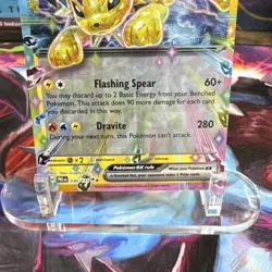 Pokemon TCG Jolteon ex 030/131 Prismatic Evolutions Tera DR Holo EN 260HP - Image 3