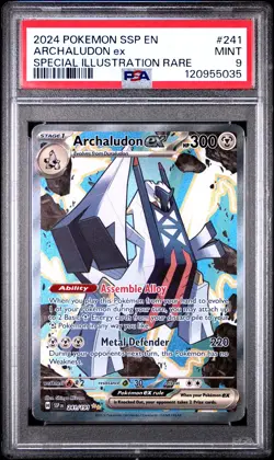Archaludon Ex Pokemon Ssp En-Surging Sparks 241 NM PSA 9 - Image 1