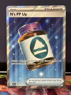 N's PP Up 262/217 Ultra Rare ME: Ascended Heroes Pokemon Holo NM/M - Image 1