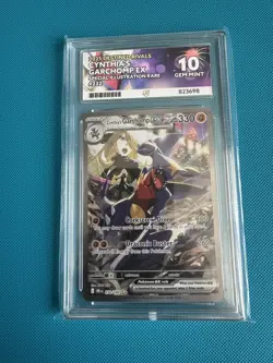 Pokemon TCGCynthia's Garchomp EX SIR Destined Rivals 232 - ACE 10 - Perfect Subs - Image 1