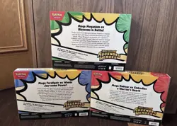 3x Ascended Heroes Mega ex Box Bundle (Feraligatr, Emboar, Meganium) Pokemon TCG - Image 2