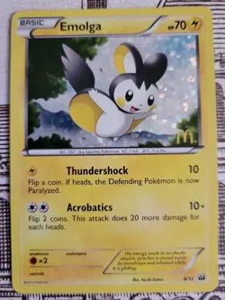 Pokemon Emolga McDonalds Holo Promo 6/12 - NM *Free Shipping* - Image 1