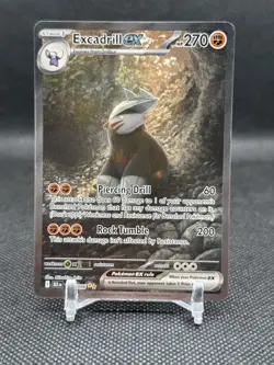 Excadrill EX 168/086 Pokemon TCG SV Black Bolt Special Illustration Rare Card - Image 1