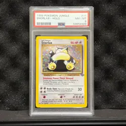 1999 POKEMON JUNGLE #11 SNORLAX-HOLO PSA 8 - Image 1