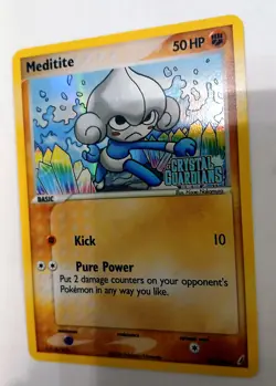 Meditite 56/100 Pokemon EX Crystal Guardians 2006 Reverse Holo Stamped - LP - Image 2