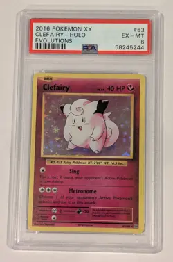 Clefairy 63/108 Evolutions Holo - PSA 6 Pokemon - Image 1