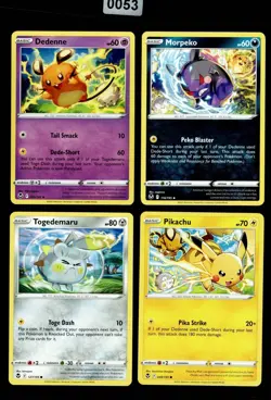 Connecting Art Pokemon Set ✨ Pikachu Dedenne Morpeko Togedemaru Silver Tempest - Image 1