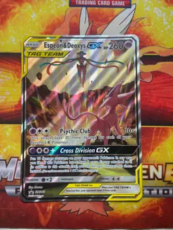 Espeon & Deoxys GX - SM240 - Jumbo Promo Ultra Rare Pokemon Card (Sun & Moon) - Image 1