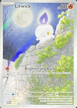 Pokemon White Flare Sv: Litwick (Illustration Rare) #101/086 - Near Mint - Image 2